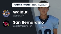 Recap: Walnut  vs. San Bernardino  2023