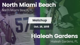 Matchup: North Miami Beach vs. Hialeah Gardens  2018