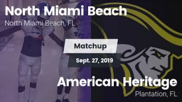 Matchup: North Miami Beach vs. American Heritage  2019