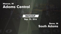Matchup: Adams Central vs. South Adams  2016
