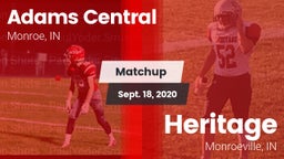 Matchup: Adams Central vs. Heritage  2020