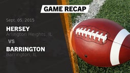 Recap: Hersey  vs. Barrington  2015