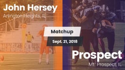 Matchup: Hersey vs. Prospect  2018