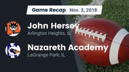 Recap: John Hersey  vs. Nazareth Academy  2018