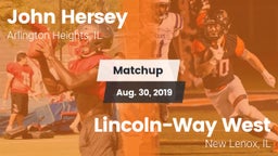 Matchup: Hersey vs. Lincoln-Way West  2019