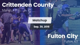 Matchup: Crittenden County vs. Fulton City  2016