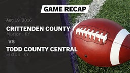 Recap: Crittenden County  vs. Todd County Central  2016