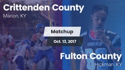 Matchup: Crittenden County vs. Fulton County  2017