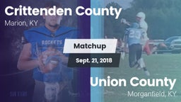 Matchup: Crittenden County vs. Union County  2018