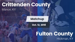 Matchup: Crittenden County vs. Fulton County  2018