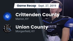 Recap: Crittenden County  vs. Union County  2019