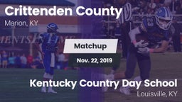 Matchup: Crittenden County vs. Kentucky Country Day School 2019