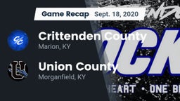 Recap: Crittenden County  vs. Union County  2020
