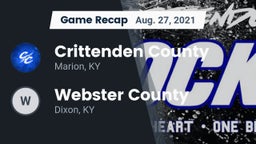 Recap: Crittenden County  vs. Webster County  2021