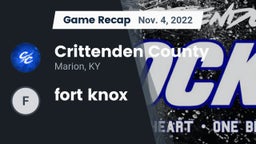 Recap: Crittenden County  vs. fort knox 2022