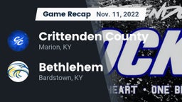 Recap: Crittenden County  vs. Bethlehem  2022