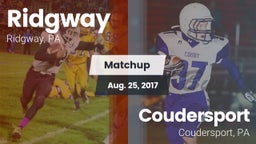 Matchup: Ridgway vs. Coudersport  2017