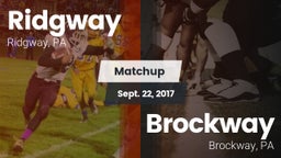 Matchup: Ridgway vs. Brockway  2017