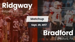 Matchup: Ridgway vs. Bradford  2017