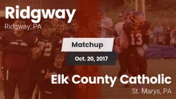 Matchup: Ridgway vs. Elk County Catholic  2017