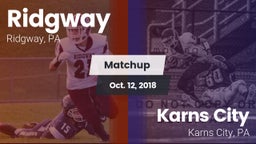 Matchup: Ridgway vs. Karns City  2018