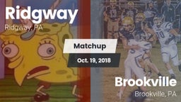 Matchup: Ridgway vs. Brookville  2018