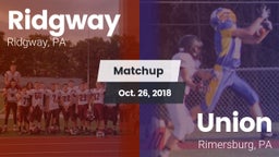 Matchup: Ridgway vs. Union  2018