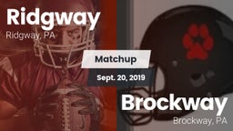 Matchup: Ridgway vs. Brockway  2019