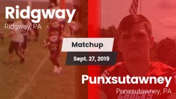 Matchup: Ridgway vs. Punxsutawney  2019