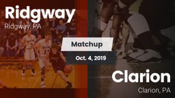 Matchup: Ridgway vs. Clarion  2019