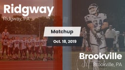 Matchup: Ridgway vs. Brookville  2019