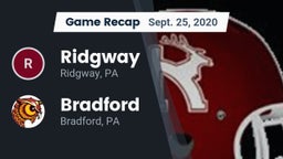 Recap: Ridgway  vs. Bradford  2020