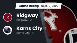 Recap: Ridgway  vs. Karns City  2022