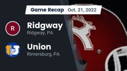Recap: Ridgway  vs. Union  2022
