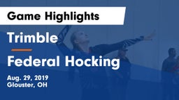 Trimble  vs Federal Hocking  Game Highlights - Aug. 29, 2019