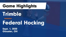 Trimble  vs Federal Hocking  Game Highlights - Sept. 1, 2020