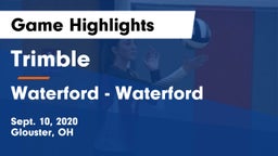 Trimble  vs Waterford  - Waterford Game Highlights - Sept. 10, 2020