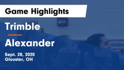 Trimble  vs Alexander  Game Highlights - Sept. 28, 2020