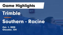 Trimble  vs Southern  - Racine Game Highlights - Oct. 1, 2020