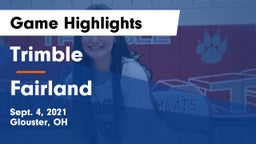 Trimble  vs Fairland  Game Highlights - Sept. 4, 2021