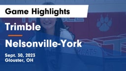 Trimble  vs Nelsonville-York Game Highlights - Sept. 30, 2023