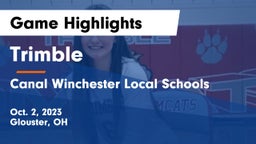 Trimble  vs Canal Winchester Local Schools Game Highlights - Oct. 2, 2023