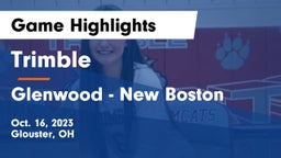 Trimble  vs Glenwood - New Boston Game Highlights - Oct. 16, 2023