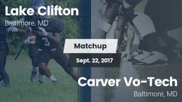 Matchup: Lake Clifton vs. Carver Vo-Tech  2017