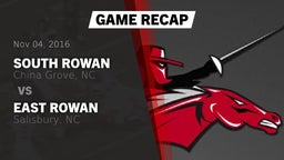 Recap: South Rowan  vs. East Rowan  2016