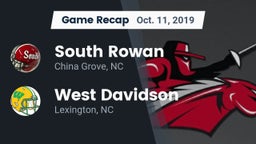 Recap: South Rowan  vs. West Davidson  2019