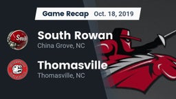 Recap: South Rowan  vs. Thomasville  2019