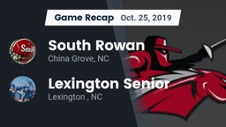 Recap: South Rowan  vs. Lexington Senior  2019