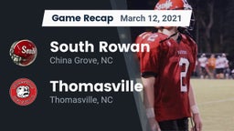 Recap: South Rowan  vs. Thomasville  2021