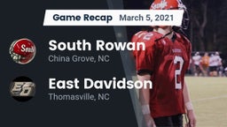 Recap: South Rowan  vs. East Davidson  2021